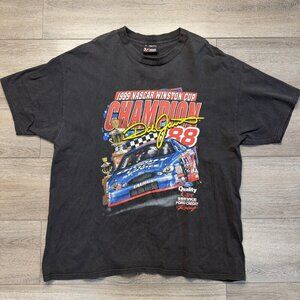 Vtg. NASCAR Racing T-Shirt Dale Jarrett 1999 Winston Cup Champion Yates Ford XL